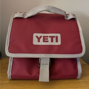 YETI Red and Gray Toiletry Bag